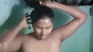 Swathi naidu bathing and wearing cloths